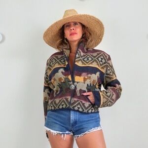 New Identity Tapestry Horse Blazer‎ Jacket M